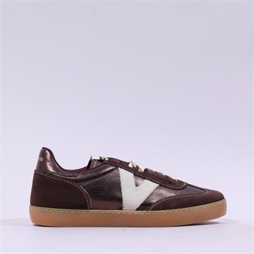 Victoria Berlin Metallic Gumsole Trainer - Mocca Metallic